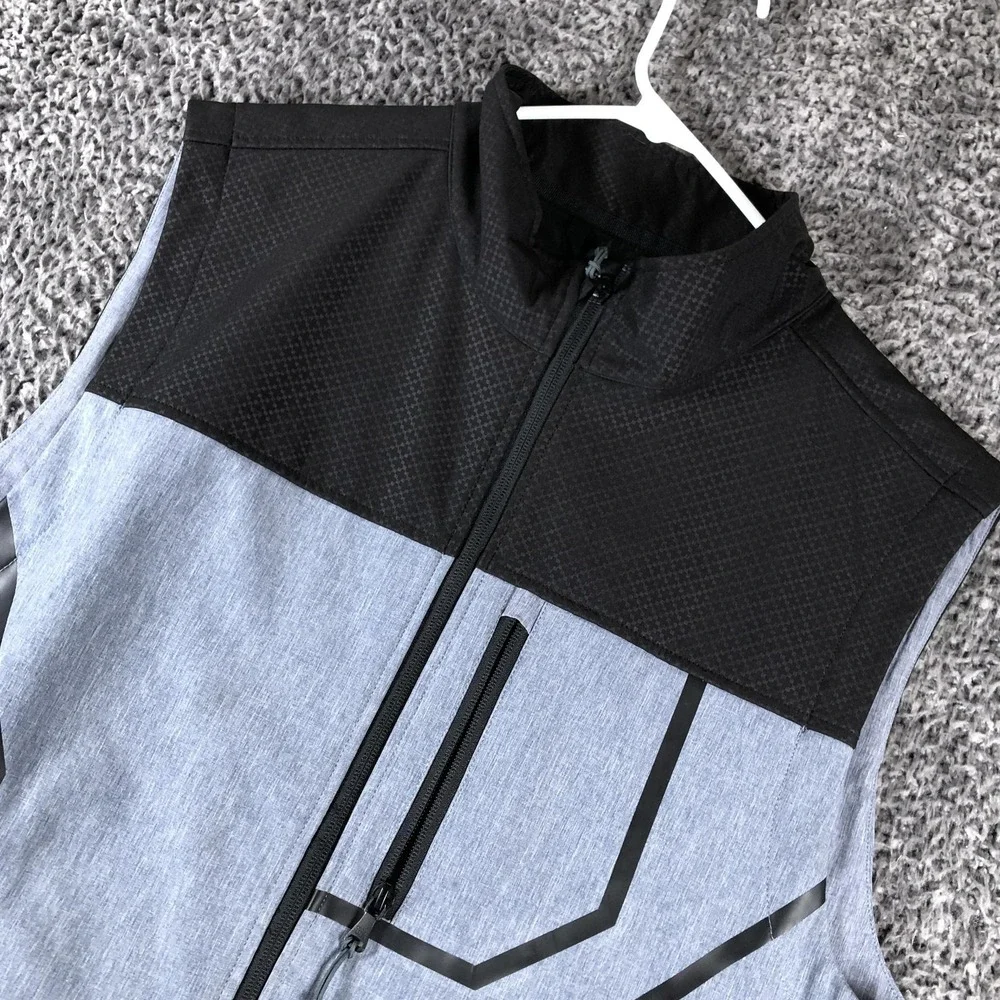 Cody James Vest Mens‎ Large Gray Softshell Fleece Lined Full Zip Pockets Outdoor